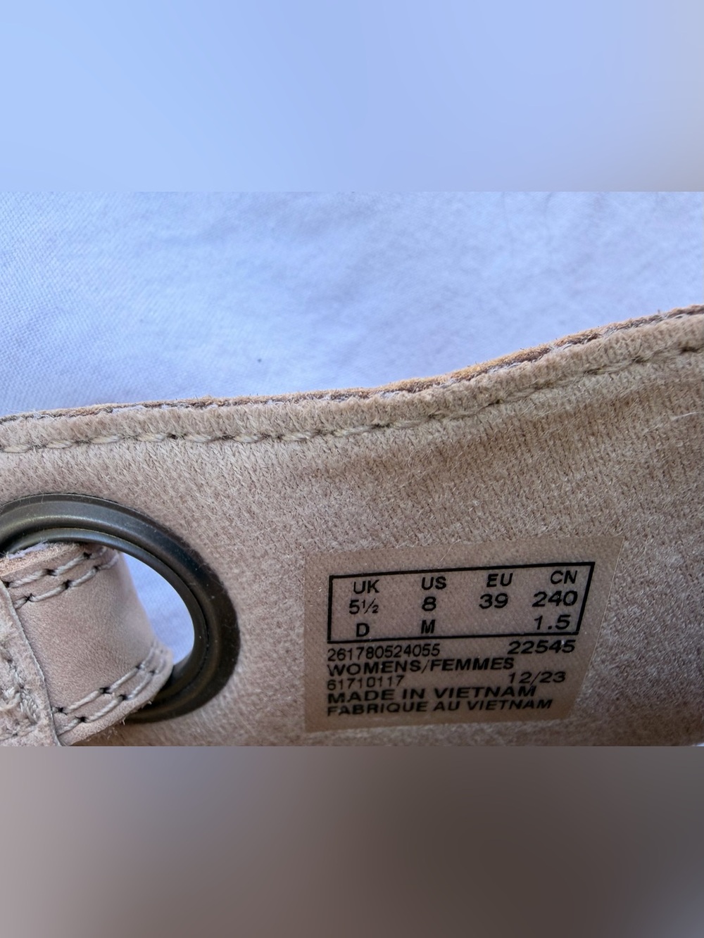 Clarks Collection Leather Back- Velcro Strap Wedges Giselle Loop Natural Sz 8 - Picture 8 of 10